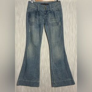 Women's Classic Blue Flare Jeans